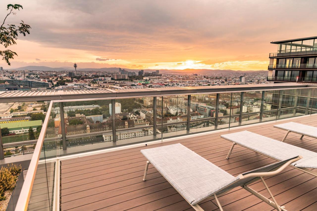 Triiiple Tower Dream Apartments With Rooftop-Summer-Pool Vienna Exterior photo
